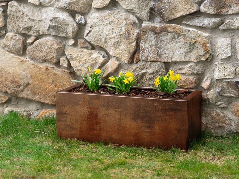 Cortenový květináč LINE