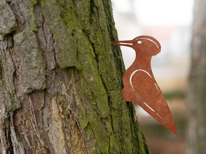 Zahradní dekorace z cortenu – datel