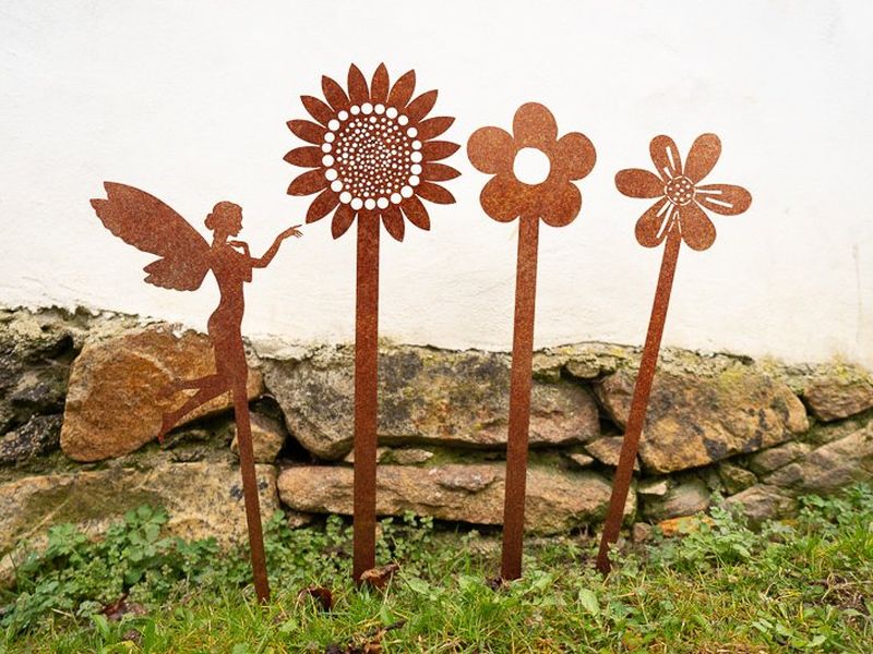 Zahradní dekorace z cortenu – Víla (série)