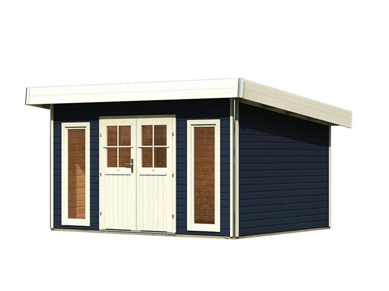 Dřevěný zahradní domek Karibu Tecklenburg 1 tmavě šedá