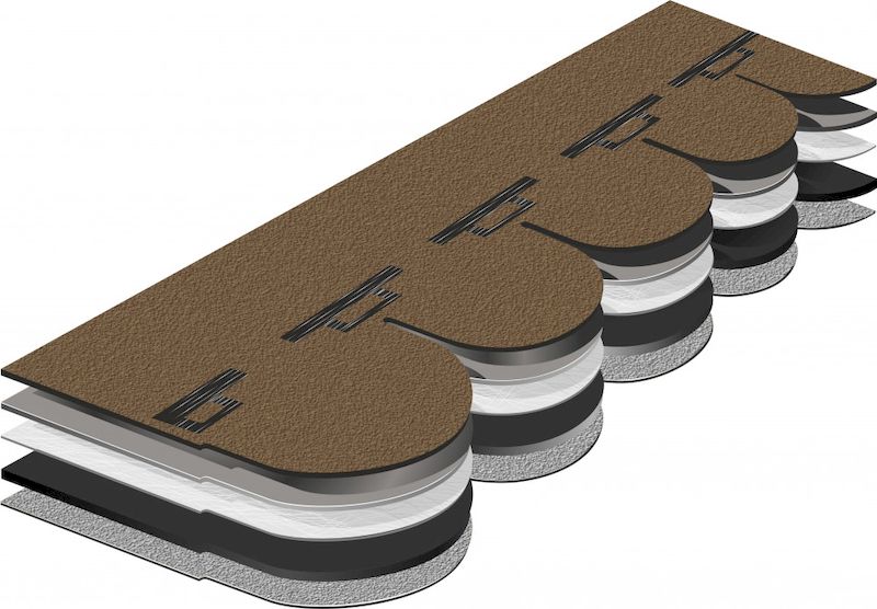 Šablony asfaltového šindele Tegola ER Traditonal