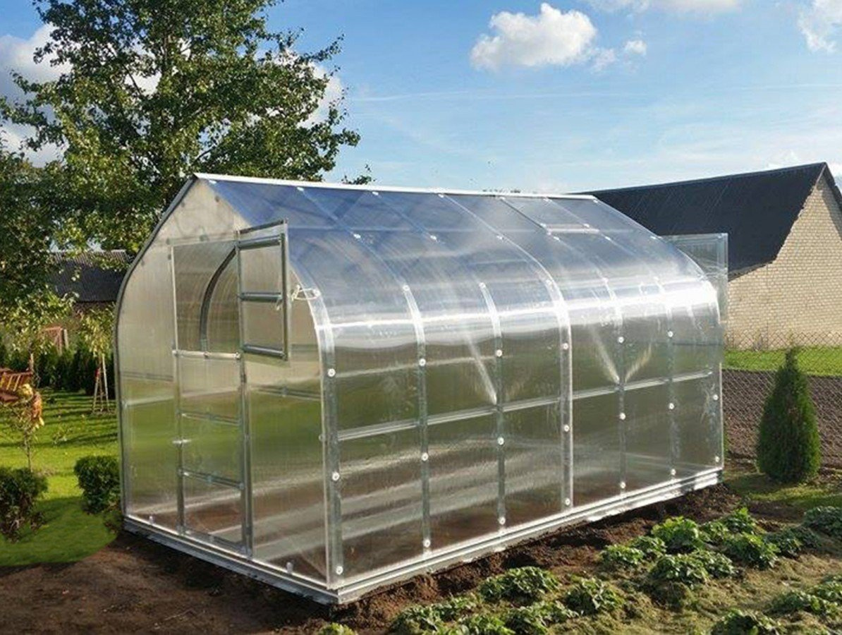 GEOMAT Zahradní skleník z polykarbonátu Gardentec Standard (6 mm) 8 x 2,5 m