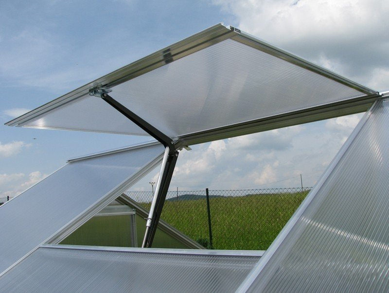 GEOMAT Větrací okno pro skleník – Gardentec F Gardentec větrací okno