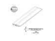 Polykarbonátový H-profil pro desky 4 mm