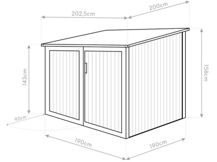 Westmann (d. 200 × š. 203 × v. 158 cm)