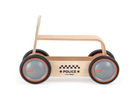 Dřevěné auto a chodítko Police