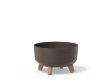 Plastový květináč Gracia Low ECO Wood