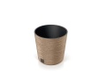 Plastový květináč Furu Round Low ECO Wood