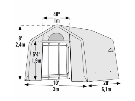 ShelterLogic  3 × 6,1 m
