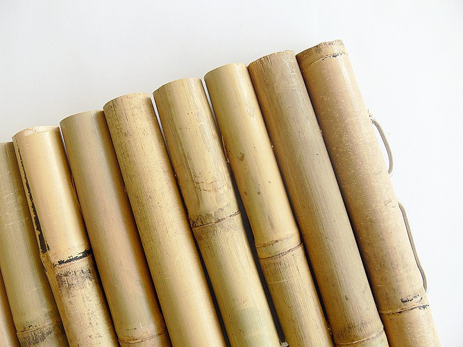 GEOMAT Pevný bambusový plůtek – Bamboo Border - výška 35 cm, délka 1 m