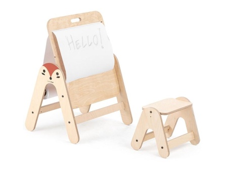 Dřevěný stolek na malování Fox