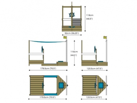 Dětské hřiště s pískovištěm pirátská loď