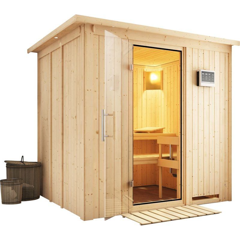 Domácí finská sauna (75698) Karibu Sodin, rozměry š. 196 × d. 170 cm