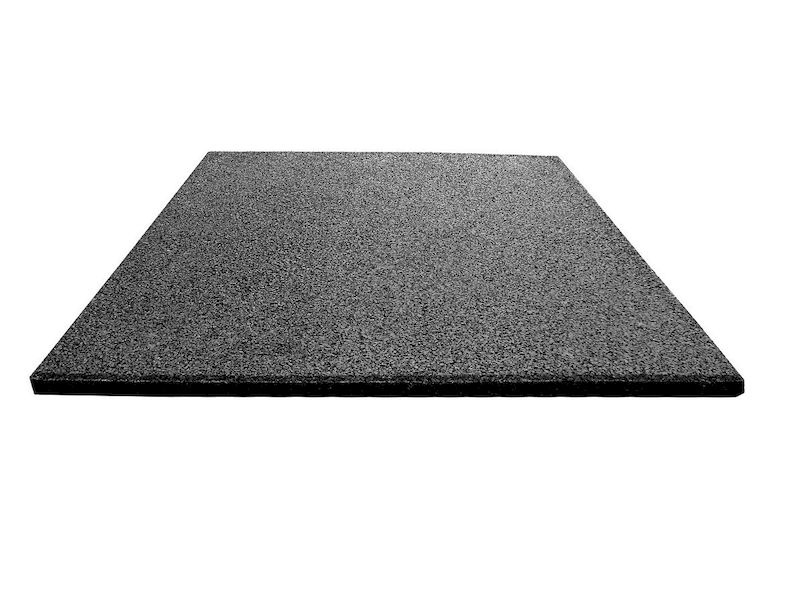 GEOMAT Gumová dlažba Flexi, 50 × 50 × 2 cm, černá