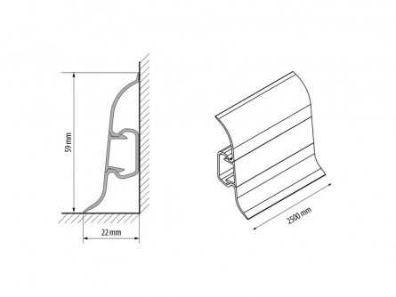 Hamilton nr. 85 EgibiFloors 2,5 m