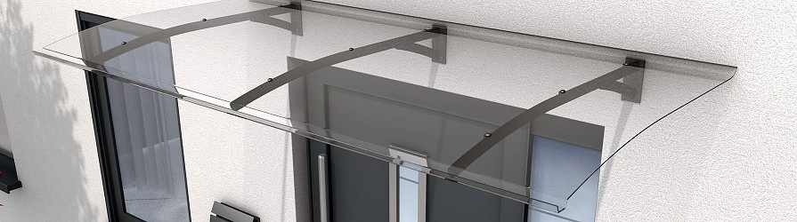 Klasická vchodové stříška nad domovními dveřmi