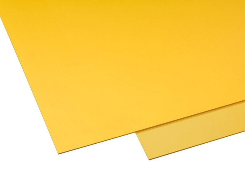 Gutta Gutta Neprůhledné plexisklo z PVC Hobbycolor 3 mm, 50 x 50 cm, žlutá