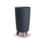 Plastový květináč Gracia Tubus Slim ECO Wood