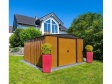 Plechový zahradní domek Spacemaker Woodlake 1012 na zahradě