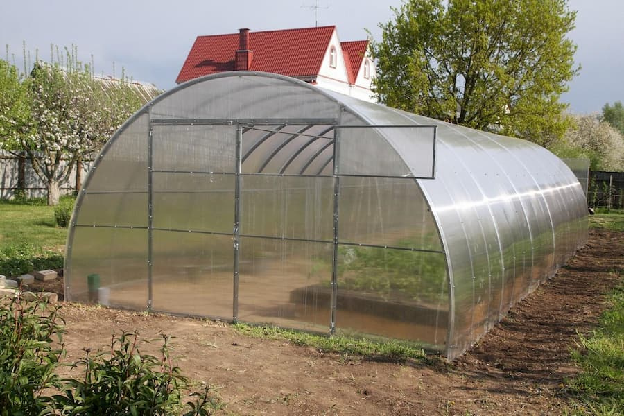 GEOMAT Obloukový skleník z polykarbonátu DODO 400, 4 × 8 m, tl. polykarbonátu 8 mm
