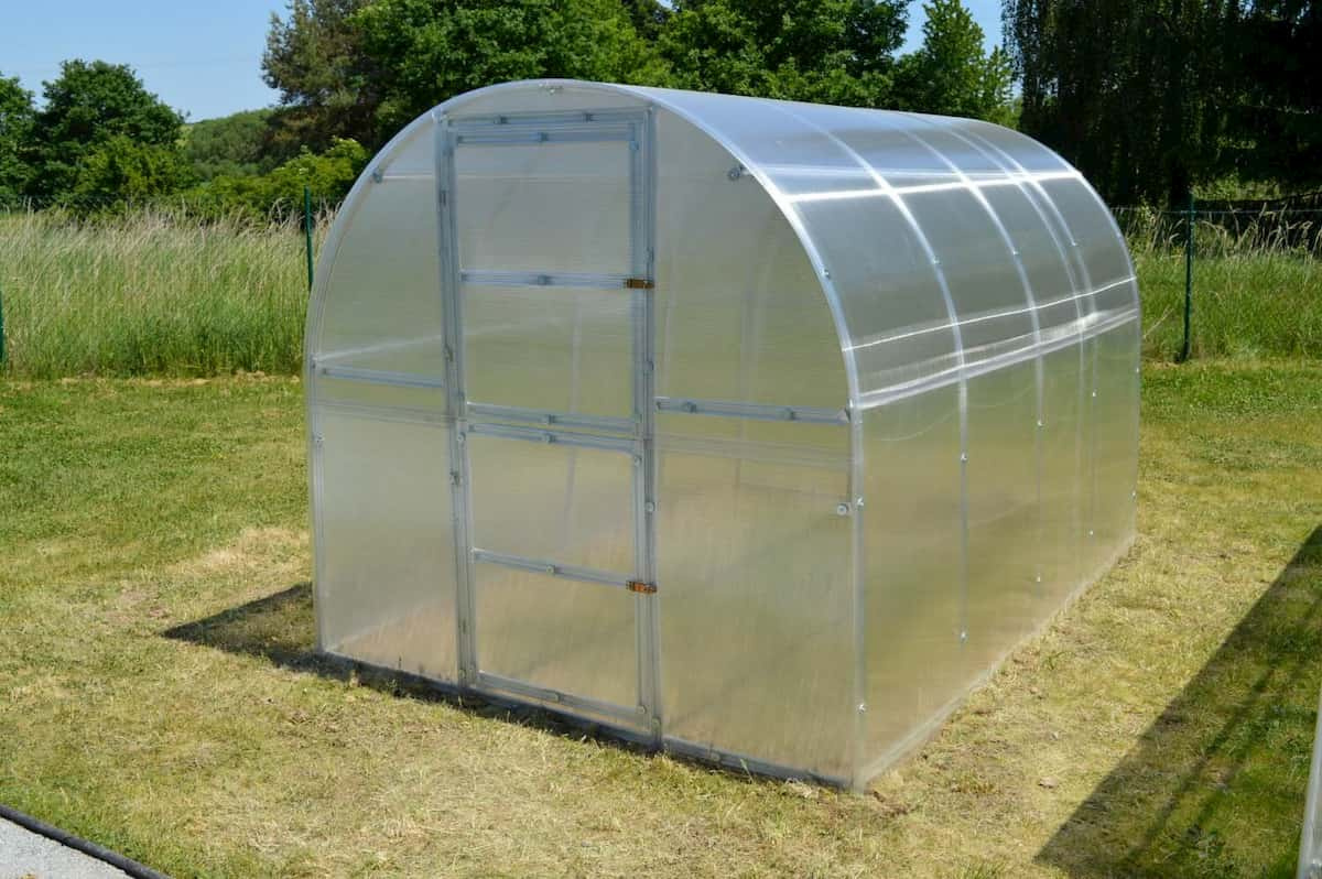GEOMAT Obloukový skleník z polykarbonátu KYKLOP mini 2×3 m, tl. polykarbonátu 4 mm