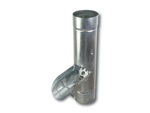 GEOMAT Chrlič pro pozinkovaný okapový svod – Pozink 10 cm FeZn 10 cm, stříbrná