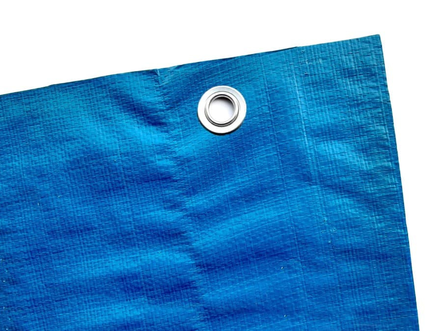 Krycí plachta s oky – PREMIUM 150 g/m² modrá, 2×2 m [4 m²]