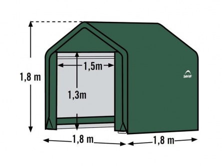 ShelterLogic 1,8 × 1,8 m zelená