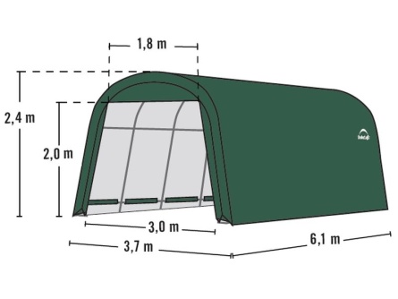 ShelterLogic 3,7×6,1 m