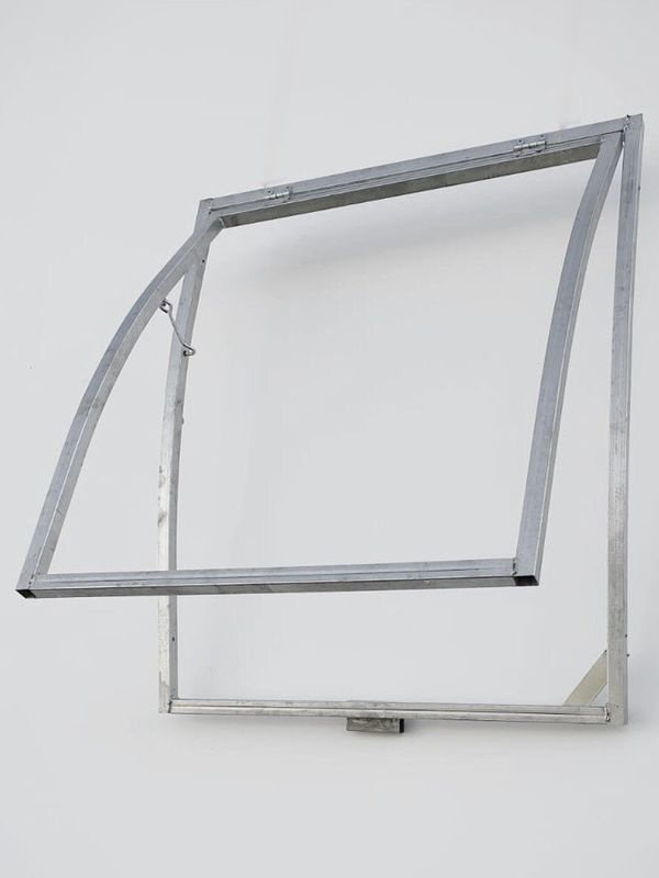 Střešní okno pro polykarbonátový skleník DODO 210 (šířka 2,10 m), rozměry okna 0,96 × 0,77 m