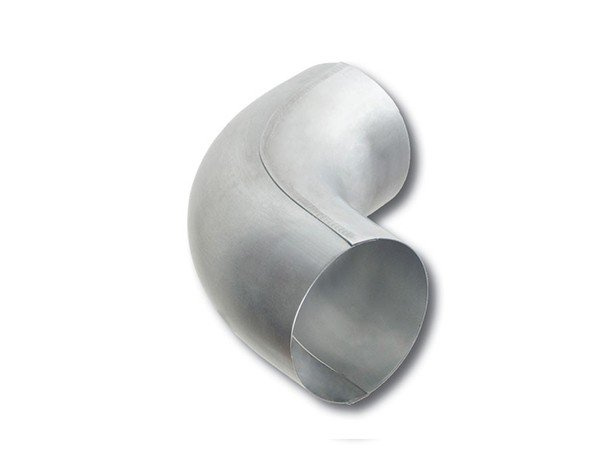 GEOMAT Koleno pozink pro pozinkované okapové svody 10 cm FeZn 10 cm, stříbrná