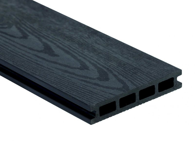 Terasové prkno WPC Guttadeck 2D – 140 × 25 × 2900 mm (dark grey)