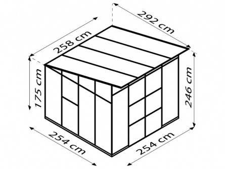 Vitavia Playa 7600 sklo 3 mm + PC 6 mm stříbrný