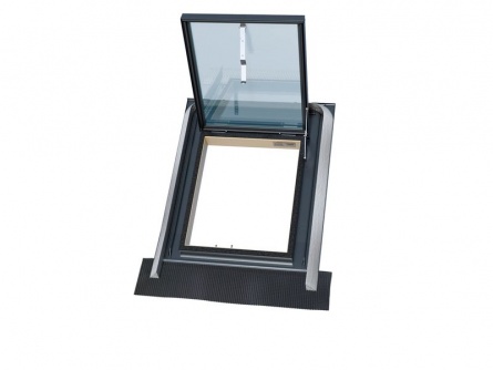 WK V4, 2sklo, dřevo, lem. EPDM, horní výklop, 45×55