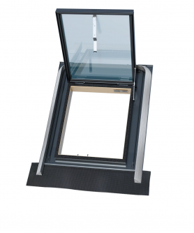 WVM V4, 2sklo, dřevo, lem. EPDM, horní výklop, 47×57