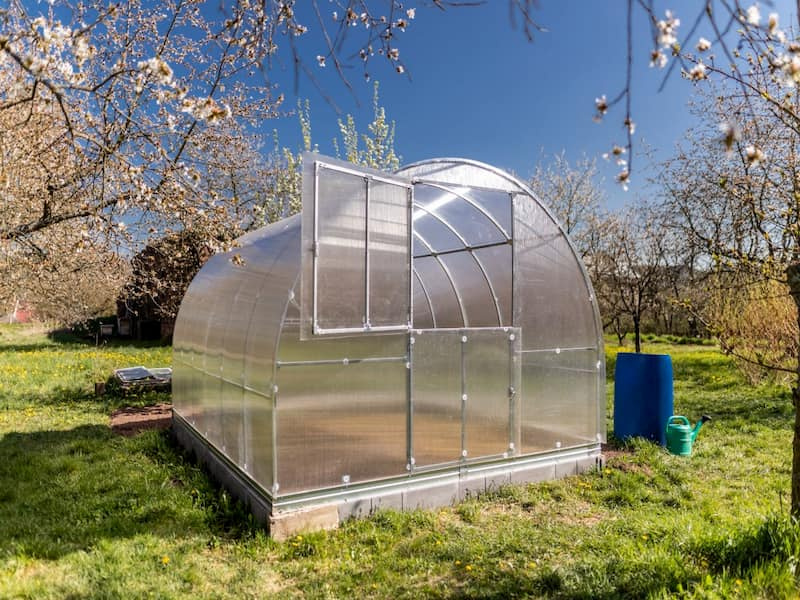 GEOMAT Zahradní skleník z polykarbonátu Gardentec Classic T, délka a šířka skleníku 8 × 3 m